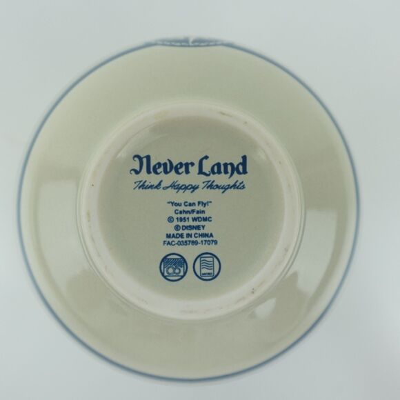 Disney Take Me To Neverland Small Bowl You Can Fly 1951 Vintage - Picture 6 of 8